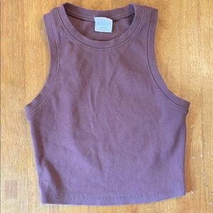 Tilly’s Brick Color Ribbed Tank Top